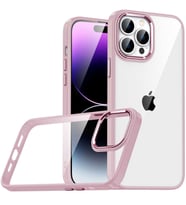 iPhone 14 Pro Max Kılıf Flora Buton,Kenar Çevresi Renkli Kılıf (Buz Mavisi)