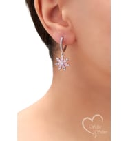 LOTUS ÇİÇEĞİ SALLANTILI KÜPE GOLD - ROSE VE GÜMÜŞ RENK 925 AYAR GÜMÜŞ KÜPE (Gümüş)