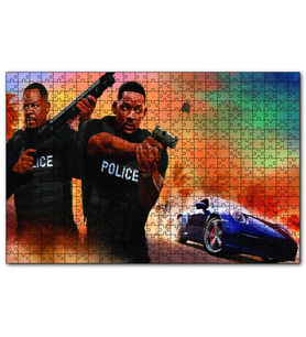 Cakapuzzle Martin Lawrence Will Smith Silahlı Puzzle Yapboz MDF (Ahşap) (500 Parça)