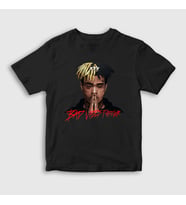 Presmono Unisex Çocuk Beyaz Forever XXXTentacion T-Shirt 47799tt (Siyah)