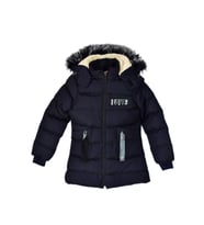 Kız Çocuk Kapüşonlu Kaban BGL-ST03449 (Lacivert)