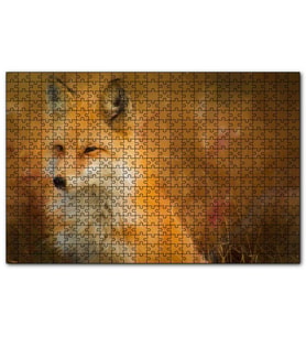 Cakapuzzle Tilki Artwork  Puzzle Yapboz MDF (Ahşap) (255 Parça)