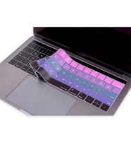 MacBook Pro TouchBar KlavyeKoruyucu 1706 1989 2159 1707 1990 İngilizce-Türkçe OM (Pembe-Mavi)