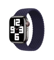 Uyumlu Model Apple Watch 7 8 45mm Kordon Large Örgü Solo Loop Kordon 32 (Krom)