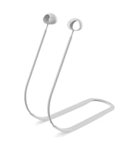 Microsonic Samsung Galaxy Buds Pro Kulaklık Askılı Kılıf Neck Rope Silicone Siyah (Beyaz)