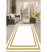 Dijital Kaymaz Taban Yıkanabilir Modern Renkli Salon Halısı Mutfak Halısı Yolluk ND-HT-526 (Gold)