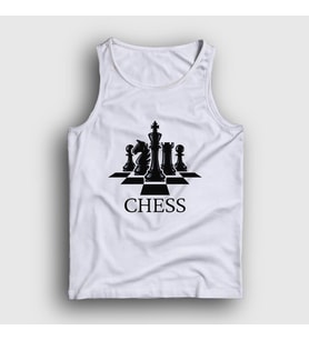 Presmono Unisex Sarı Board Chess Satranç Atlet 331040tt (Beyaz)