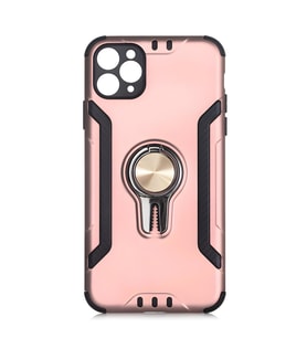 iPhone 11 Pro Kılıf Stand Olma Özellikli Araç Tutuculu Ko ko Kılıf (Rose)
