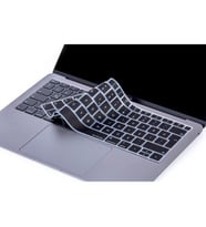 Laptop MacBook Air 13inc Klavye Koruyucu A1932 2018/2019 Uyumlu Türkçe Baskılı (Siyah)