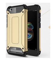 Xiaomi Redmi 5A Silikon Armor Hybrid Zırh Kılıf (Gold)