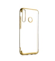 Alcatel 1S 2020 Kılıf Zore Dört Köşeli Lazer Silikon Kılıf (Gold)