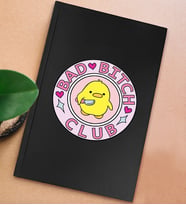 BK Gift Esprili Tasarım Serisi Sert Kapaklı Siyah Defter, Arkadaşa Hediye, Yeni İş Hediyesi, Doğum Günü Hediyesi, Anı Defteri (Model 2)