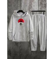 Unisex Itachi Uchiha Eşofman Takımı (Gri)