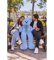 Pandamkee 140 Cm Sevgiliye Özel Hediyelik Ayı (Mavi)