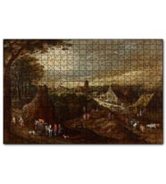 Cakapuzzle Köy Yaşamı ve Köylüler Yağlıboya  Puzzle Yapboz MDF (Ahşap) (255 Parça)