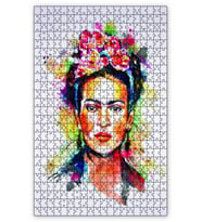 Cakapuzzle Frida Kahlo Çiçek Taçlı Puzzle Yapboz MDF (Ahşap) (255 Parça)