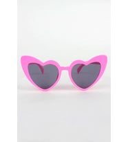 Kadın Kalp Çerçeveli Tasarım Cat Eye Güneş Gözlüğü (Pembe)