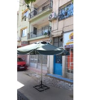 Zeycamping 3m2 Bahçe Plaj Teras kamp Cafe Restorant Semşiye (Ayak Hariç ) (Gri)