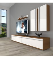 Decoraktiv Eko 5200T Mdf Tv Ünitesi Tv Sehpası (Beyaz - Kahverengi)