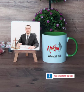 Hakim Fotoğraflı Dekoratif Taş, Kupa Bardak Beyaz Hediye (Model 14)