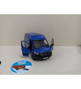 Mercedes Sprinter Metal Model Oyuncak Araba 13 Cm ( ÖZEL PLAKALI ) (Mavi)
