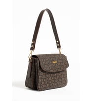 Just Polo Yeni Sezon Kolon Askılı 4 Bölmeli Kadın Omuz Çantası 25x15cm PBU2174 (Kahverengi)