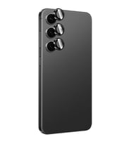 Galaxy S24 Plus Uyumlu Titanium Premium Temperli Kamera Lens Koruyucu (Siyah)