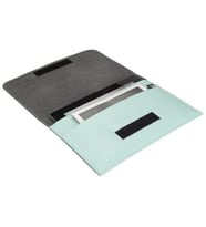 Tablet Kılıfı 2 Cepli 7 İnch 9 İnch 10.1 İnch Rainbow Vegan 19x28 cm (Su Yeşili)