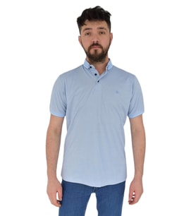 Erkek Polo Yaka Tişört Kagi 2355 BGL-ST02818 (Mavi)