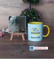Mühendisler Günü Hediyesi Fotoğraflı Dekoratif Taş, Kupa Bardak Beyaz Hediye (Model 7)