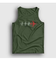 Presmono Unisex Sarı Heartbeat Pilot Airplane Uçak Atlet 403231tt (Haki)
