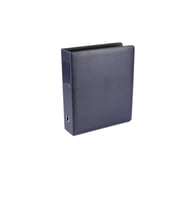 Evrak Sunum Tanıtım Firma Klasörü 7 cm 2 Halkalı A4 520 Yaprak Kapasiteli Ring Binder File Vegan 28x32 cm (Lacivert)