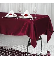 Saten Masa Örtüsü (Bordo)