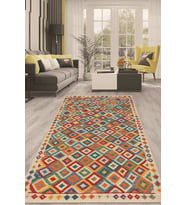 Dijital Kaymaz Taban Yıkanabilir Modern Renkli Salon Halısı Mutfak Halısı Yolluk ND-HT-649 (Çok Renkli)