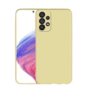 Samsung Galaxy A33 5G Kılıf Soft Mat Premier Case Kapak (Gold)