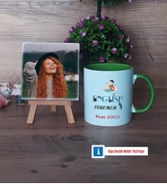 İngilizce Öğretmeni Fotoğraflı Dekoratif Taş, Kupa Bardak Beyaz Hediye Öğretmen Günü Hediyesi (Model 14)