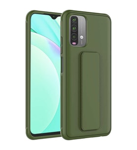 Xiaomi Poco M5S Kılıf Zore Qstand Katlanabilir Standlı Kılıf (Koyu Yeşil)