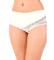 Kadın Külot Dantel Detaylı 2 Li Paket 735 BGL-ST01446 (Ekru)