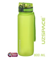 Uzspace  800 ml -Yeni Ebat-Boy 25 cm-Tritan Su Matarası Bpa Koku Sızdırma Yok -3053a (Yeşil)