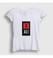 Presmono Kadın Sarı Victory Muhammed Ali T-Shirt 230960tt (Beyaz)