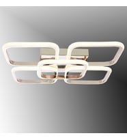 TT302-4+1-FSR KARE TT Aydınlatma Fransız Sarı Kaplama Plofonyer 5 li Led Avize (Sarı)
