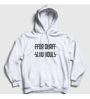 Presmono Unisex Gri Send Nudes Katlamalı Gizli Yazılı Kapüşonlu Sweatshirt 343543tt (Beyaz)
