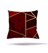 Geometrik Patchwork Çiçek Etnik Gizli Fermuarlı Yastık Kılıfı Kırlent Kılıfı Koltuk Yastık Kılıfı  (Bordo)