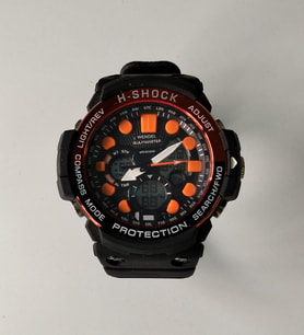 G Sport Polo H-Shock Çift Motor Su Geçirmez Saat (Siyah - Turuncu)