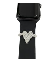 Apple Watch Akıllı Saat Kordon Süsü, Tasarım Charm (Beyaz)