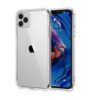 iPhone 11 Pro Kılıf Kamera Korumalı Silikon Rubber Arka Kapak (Şeffaf Hologram)
