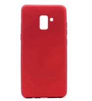 Samsung Galaxy A8 2018 Kılıf Soft Mat Premier Case (Kırmızı)