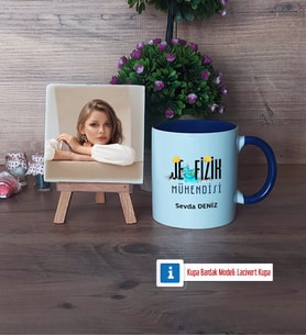 Jeofizik Mühendisi Fotoğraflı Dekoratif Taş, Kupa Bardak Beyaz Hediye (Model 3)
