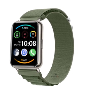 Huawei Watch Fit 2 Uyumlu Frost Alpine Loop Kordon (Haki)