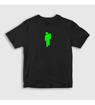 Presmono Unisex Çocuk Beyaz Blohsh Billie Eilish T-Shirt 153962tt (Siyah)